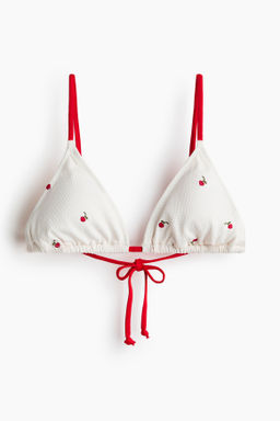 Top de bikini triangular con relleno