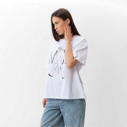 Футболка женская MIST Girl, размер 48-50 (XL), белая