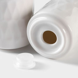 Набор керамический для специй на бамбуковой подставке BellaTenero Герда, 3 предмета: солонка 120 мл, перечница 120 мл, сахарница с ложкой 220 мл, белы...  фото 6