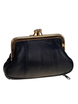 Женский кошелёк из натуральной кожи, цвет черный