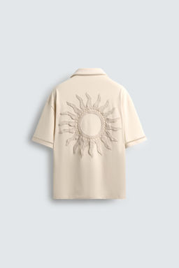 COMFORT SHIRT WITH OPENWORK DETAIL - Zara фото 8