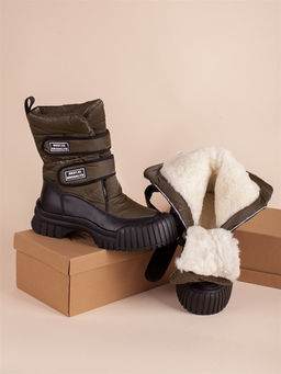 Дутики трендовые зимние на массивной подошве на любой возраст и на холодную зиму YPM8346G - Piniolo фото 5