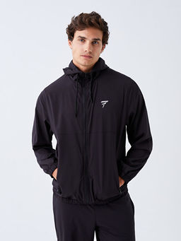 Kap??onlu Uzun Kollu Erkek Fermuarl? Sweatshirt