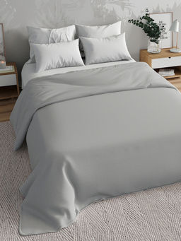 Постельное белье перкаль премиум - Меркури, цвет серый Семейный (нав.70х70)