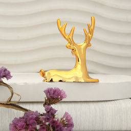 Фигурка Олень декоративный ручка 5,5х4,6 см / G-3115 /уп 50//100/500/1140/золото