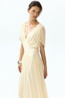 Vestido midi en punto vaporoso - H&m фото 2