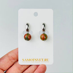 Серьги из Унакита