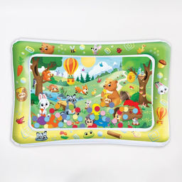 Развивающий водный коврик Веселые Зверята, 80x50 см, Крошка Я