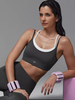 Топ-бра с контрастными вставками