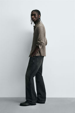 TEXTURED CHECK SHIRT - Zara фото 4