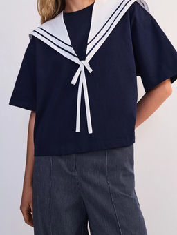 Футболка с шарфом женская / Zarina