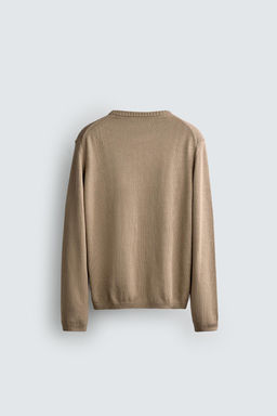 JERSEY RELAXED FIT ALGOD?N / Marr?n claro - Zara фото 8