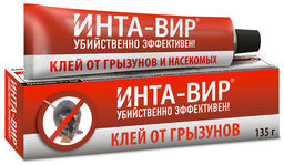 ФАСКО Инта-вир Клей от грызунов и насекомых туба 135 гр