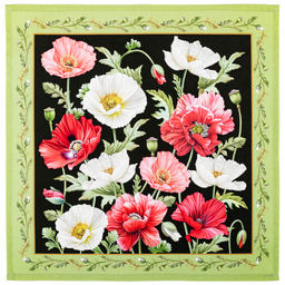 НАБОР САЛФЕТОК ИЗ 4-Х ШТ МАКИ,40Х40СМ,ЧЕРНЫЙ+БЕЛЫЙ, 100 - Lefard фото 4