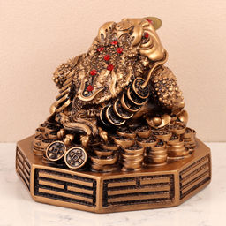 Фигурка Жаба денежная 11,5х11,5х10 см / GN486 /уп 40/ - ГалеонТрейд фото 4