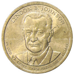 1 доллар 2015 года P Линдон Джонсон 36-й президент США