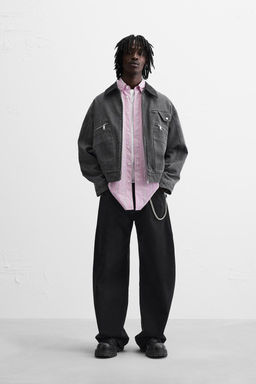 JACKET WITH CONTRAST COLLAR