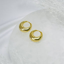 Швензы серьги "Конго" позолоченные