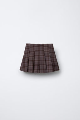 CHECKED BERMUDA SKORT WITH BUCKLES - Zara фото 2