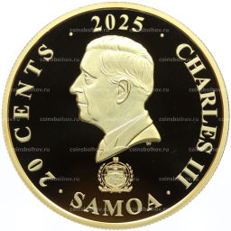 20 центов 2025 года Самоа Мифические существа  Лю Шу