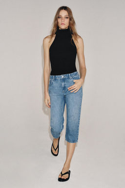 JEANS ZW COLLECTION CAPRI TIRO MEDIO / Azul - Zara фото 4