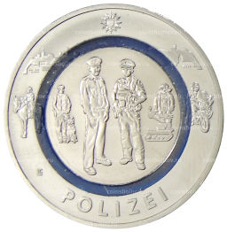 Монета 10 евро 2024 года G Германия На службе общества  Полиция