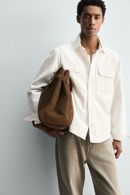 DENIM OVERSHIRT - Zara фото 6