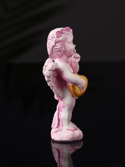 Фигурка гипс Ангел с сердцем, 8.5?3.5 см, розовый