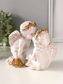 Фигурка полистоун «Ангелочки целуются», 16×17×10 см