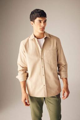 Рубашка стандартного кроя с длинным рукавом