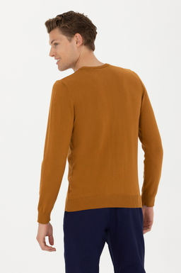 Мужской базовый свитер кокосового цвета - U.s. polo assn фото 12