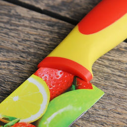 Нож кухонный с антиналипающим покрытием Доляна Фрукты, лезвие 20 см  фото 2