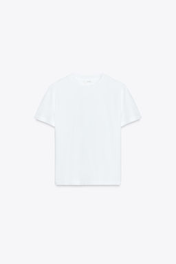 MERCERISED COTTON T-SHIRT - Zara фото 22