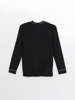 G?mlek Yaka Kad?n Pijama ?st?