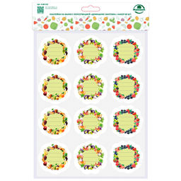 Наклейки на банки с консервацией "Домашние закрома". Набор 60 шт. VL80-532