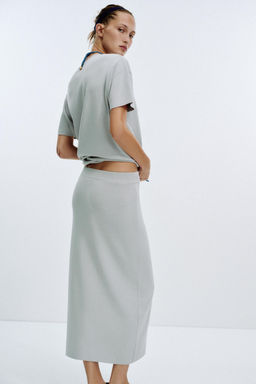 PLAIN KNIT MIDI SKIRT - Zara фото 4