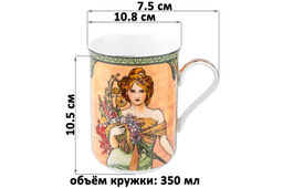 Набор 4 кружек 350 мл 10,8*7,5*10,5 см Времена года, NEW BONE CHINA - Elan gallery фото 2