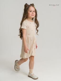 Платье Лето лапша кофейные сердечки