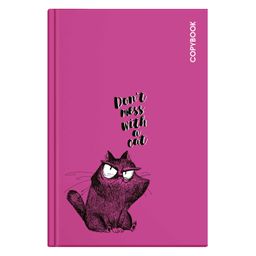 Тетрадь арт. 61539 КОТ ЗЛЮКА / А5, 145х215 мм, 96 л., твёрдый переплёт 7БЦ, полноцветная печать, гля