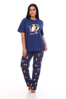 РАСПРОДАЖА Пижама Фэмилилук-лиса_136/индиго
