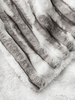 Плед меховой 200x220 серый - Denastia фото 3