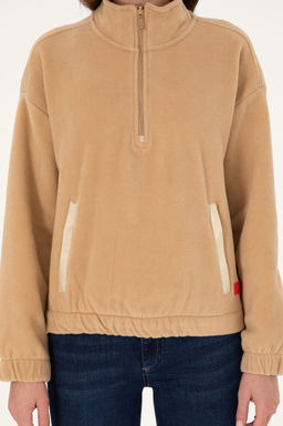 Женский свитшот песочного цвета Неожиданная скидка в корзине - U.s. polo assn фото 6