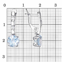 СЕРЬГИ 33110424ДТг - Красная пресня фото 2