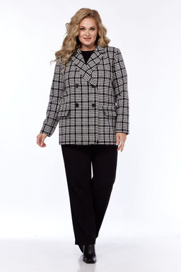 Жакет Элль стиль 2325/1ж черно-белый фото 2