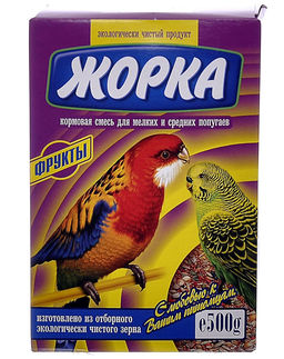 Для мелких и средних попугаев с фруктами (коробка)