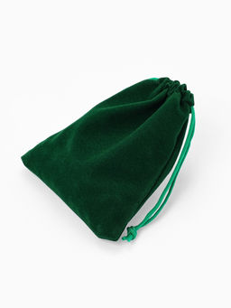 Набор мешочков бархатных 50 шт. 10×12×0.1 см, зелёный