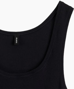 ATLANTIC LV-003 Майка женская Ribbed Top черный  фото 4