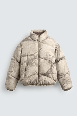 ABSTRACT PRINT PUFFER JACKET - Zara фото 8