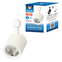 ULB-Q275 30W/4000К WHITE Светильник-прожектор светодиодный трековый. 3000 Лм. Белый свет (4000К). Корпус белый. ТМ Volpe.