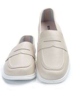 03-PDD191-1 BEIGE Лоферы женские (натуральная кожа)